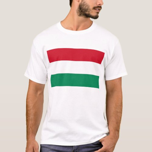 T Shirt with Flag of Hungary