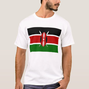 T Shirt with Flag of Kenya