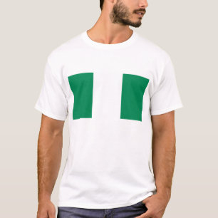 T Shirt with Flag of Nigeria