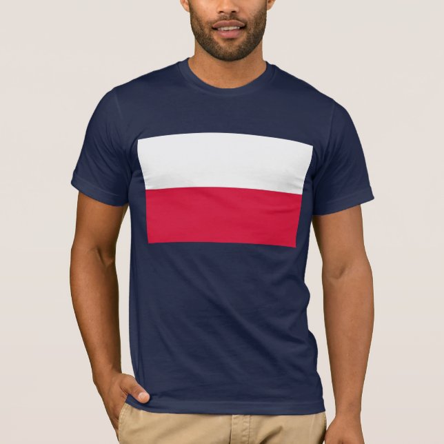 T Shirt with Flag of Poland (Front)