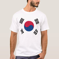 T Shirt with Flag of South Korea