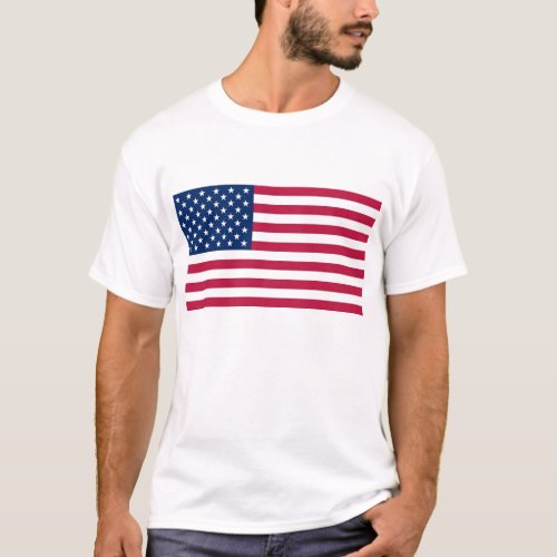T Shirt with Flag of the USA