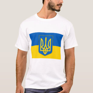 T Shirt with Flag of Ukraine