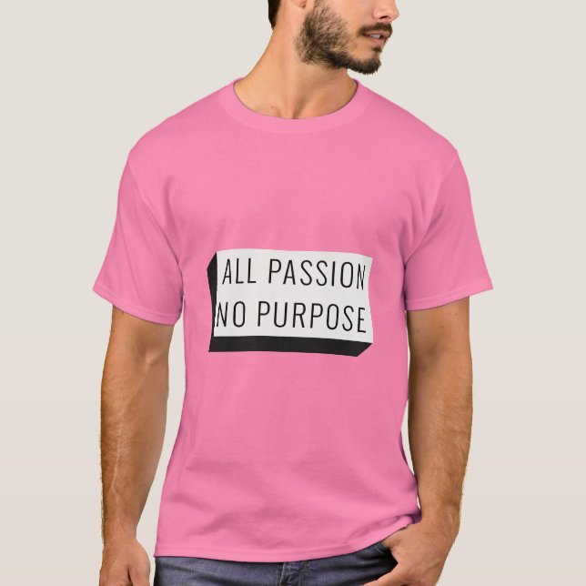 T-shirt with funny but nihilistic slogan (Front)
