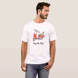 T-shirt with funny scooter