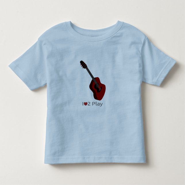 T-shirt with illustration of an electric guitar (Front)