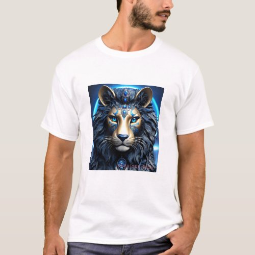 T_Shirt with Lion Printed