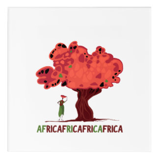 T-shirt with mahogany and women from Africa Acrylic Print