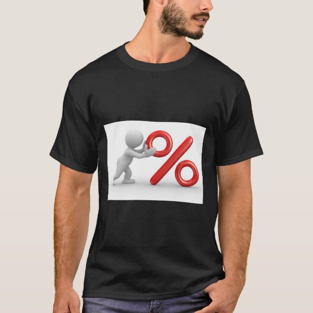 T-shirt with percentage symbol (Front)