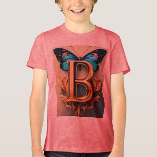 T-shirt with pictures butterfly  Tri-Blend shirt