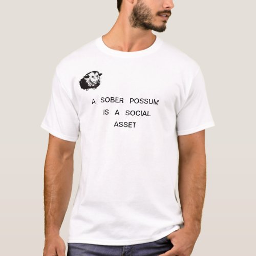 T_shirt with pithy possum