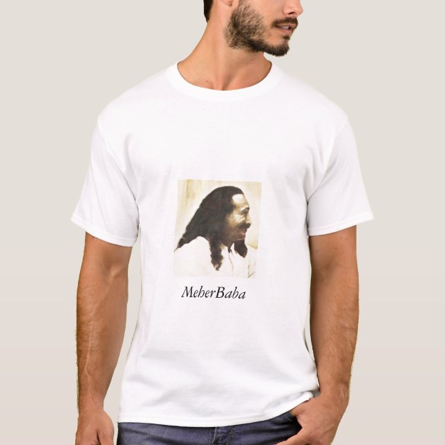 T-shirt with portrait of Meher Baba (Front)