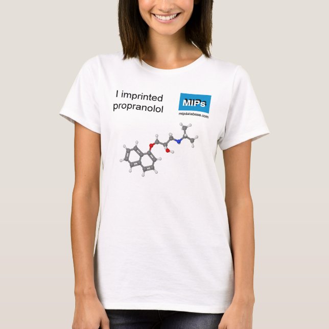 T-shirt with propranolol template molecule (Front)