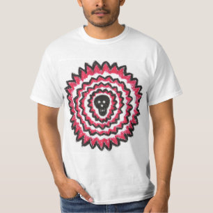 T-Shirt with red and black skull