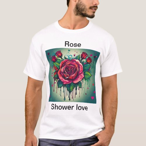 T_Shirt with Rose design