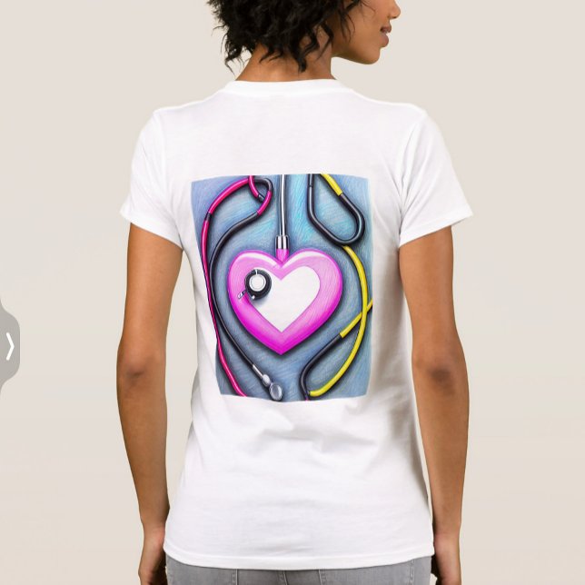 T shirt with stethoscope in heart shape  (Creator Uploaded)