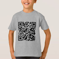 T-shirt with surprising QR code