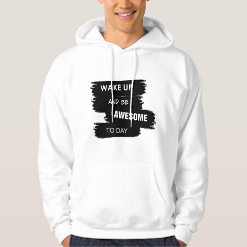 T_Shirt with text motivation black tema Hoodie