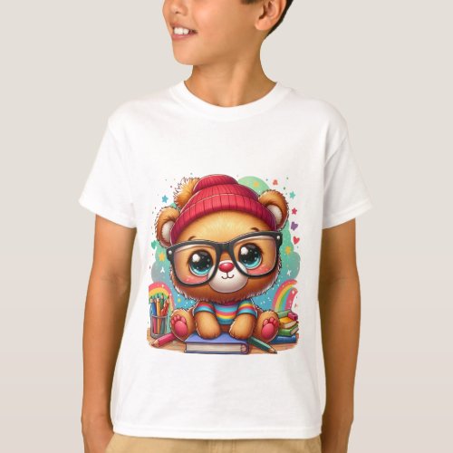 T_shirt with The Cute Bear Print 