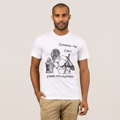 T_shirt with the image of the philosopher Diogenes