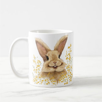 T-shirt with the print Happy Bunny in Golden Tone Coffee Mug
