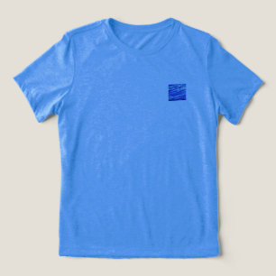 T-Shirt WOMENS BELLA TRI COOL BLUE DESIGN Tri-Blend Shirt