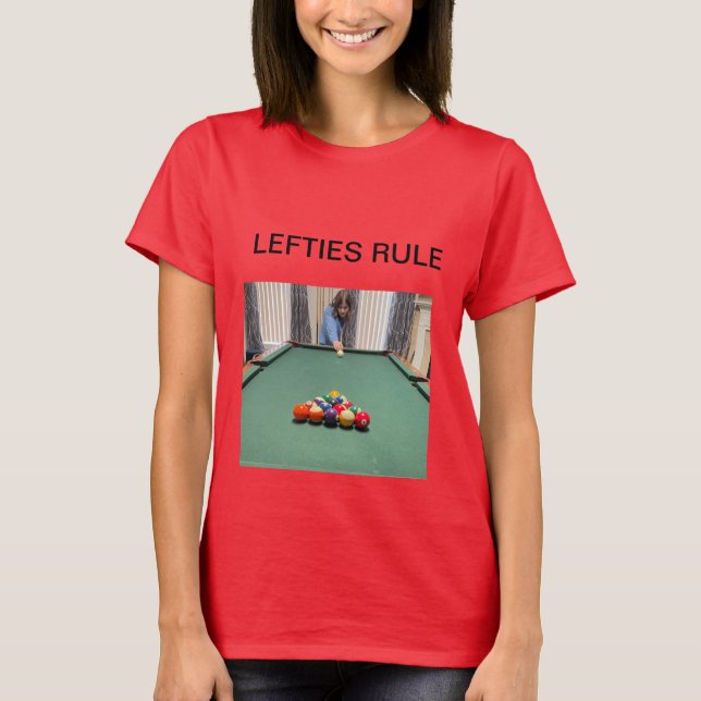 T-Shirt WOMENS POOL BILLIARDS FUNNY (Front)