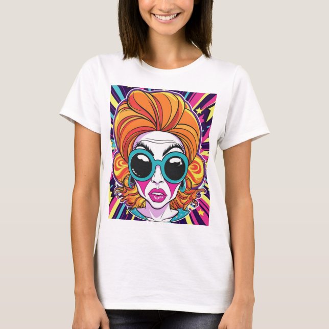 T-Shirt Women's Shirt "Pop Visionary" (Front)