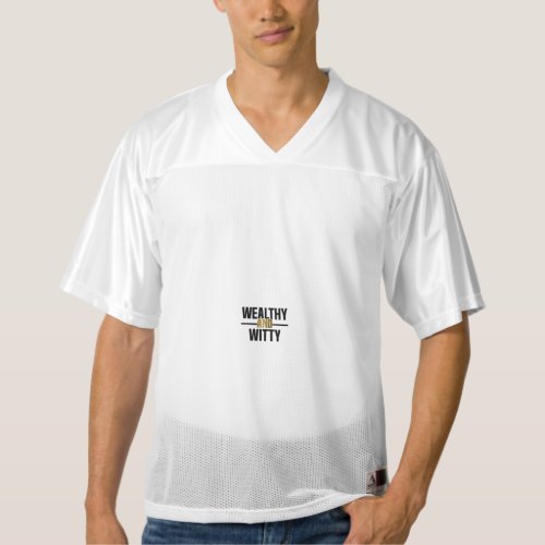t shirt written text wealthy and witty