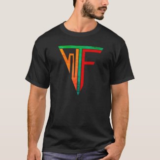 T-Shirt WTF colour print