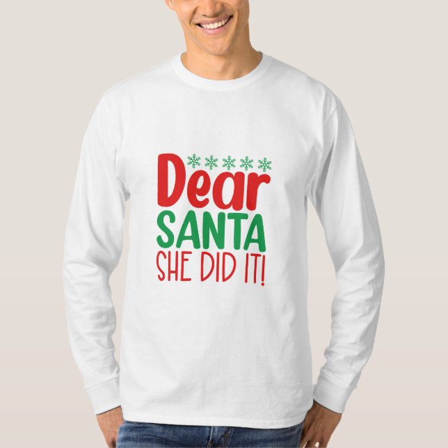 T-Shirt- Xmas Funny Quote T-Shirt (Front)
