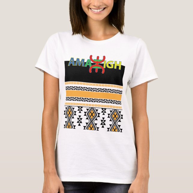 T-SHIRT Z AMAZIGH MON BEAU MOTIF BERBERBERT (Front)