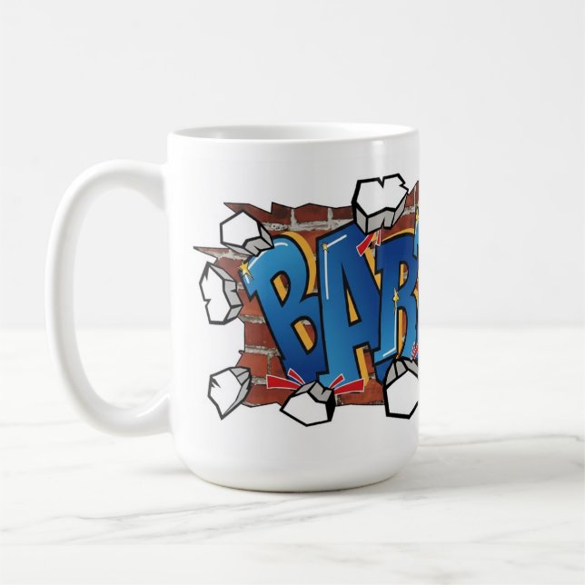 T-ShirtBART" Urban Graffiti Art - Breaking Through Coffee Mug (Left)