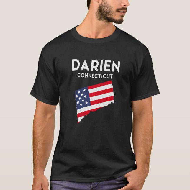 T-ShirtDarien Connecticut USA State America Travel T-Shirt (Front)