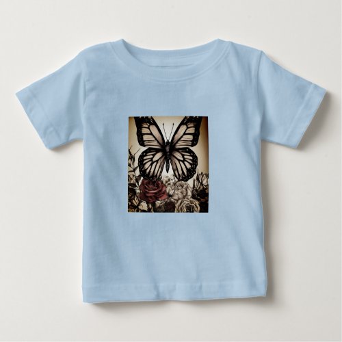 T_ShirtEthereal Blossoms A Symphony of Serenity T Baby T_Shirt