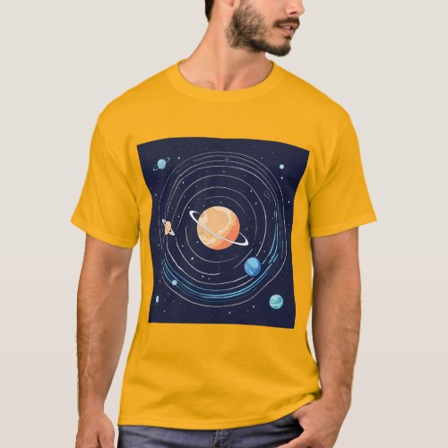 T_ShirtGalactic Wanderer Explore the Universe in  T_Shirt