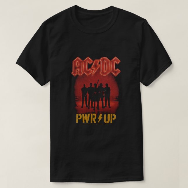 T-shirts ACDC Power Up Rock Band (Design Front)