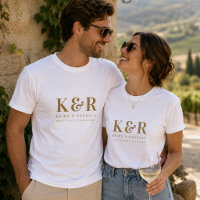 T-shirts | Custom Wedding Monogram Matching Shirts