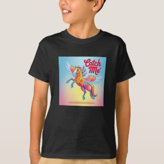 T-Shirts For Kids Ai Design Theme of Flying Horse