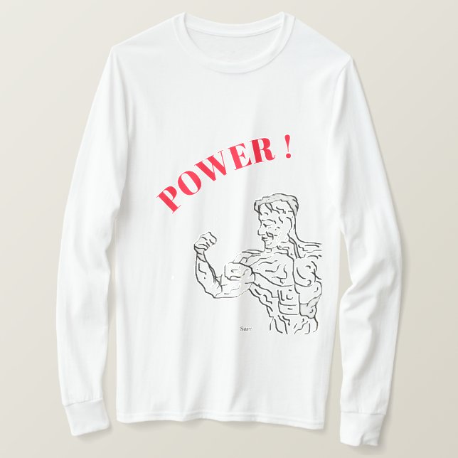 T-Shirts Men's : The Power's On  (Design Front)