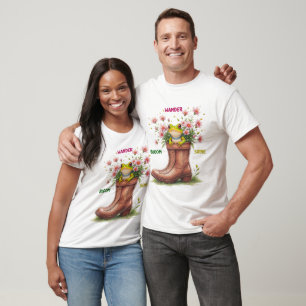 T-Shirts  Whimsical Frog Bloom Tee