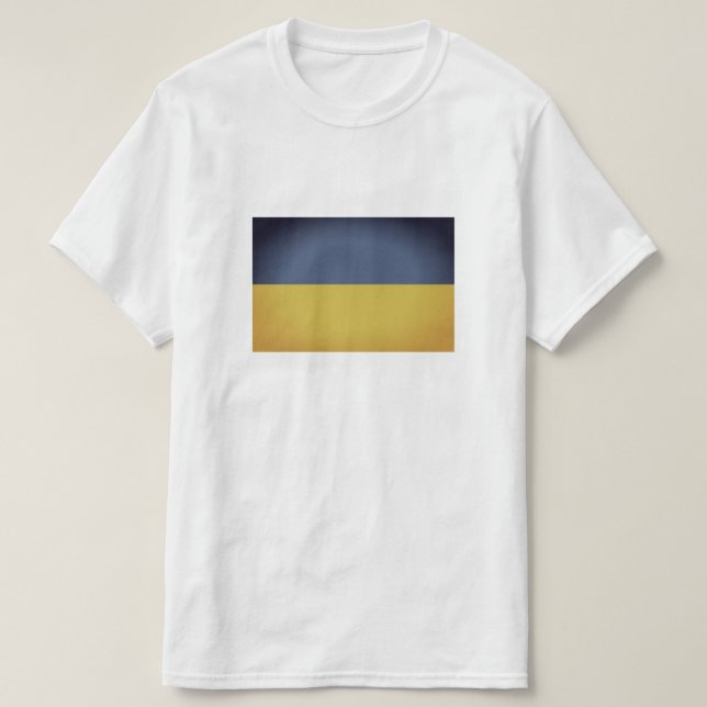 T Shirts with vintage Ukraine flag (Design Front)