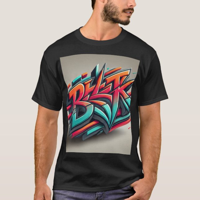 T-shirtUrban Graffiti 3D Streetwear Design T-Shirt (Front)