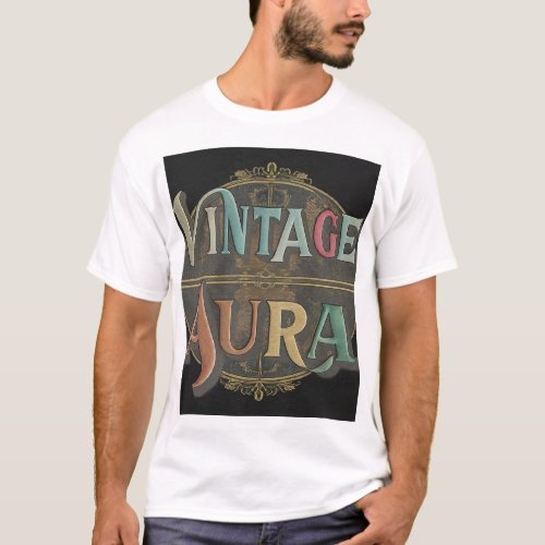 T_ShirtVintage Aura Channel Your Timeless Style T_Shirt