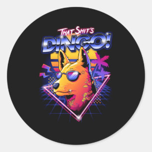 T Shit'S Dingo Classic Round Sticker