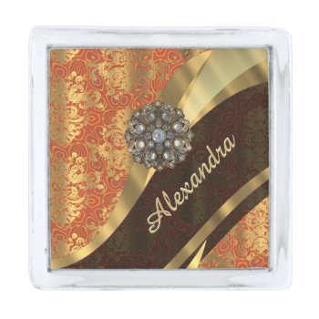 T Silver Finish Lapel Pin by monogramgiftz at Zazzle