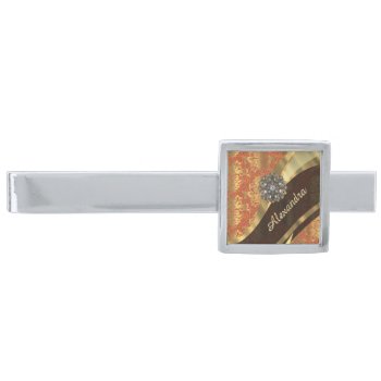 T Silver Finish Tie Bar by monogramgiftz at Zazzle