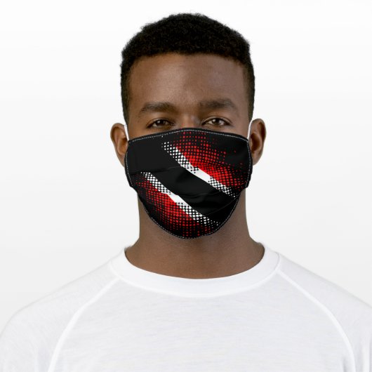 T&T  Dot Pattern Flag Adult Cloth Face Mask (Worn)
