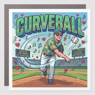 T.T. Timeless Curveball Car Magnet