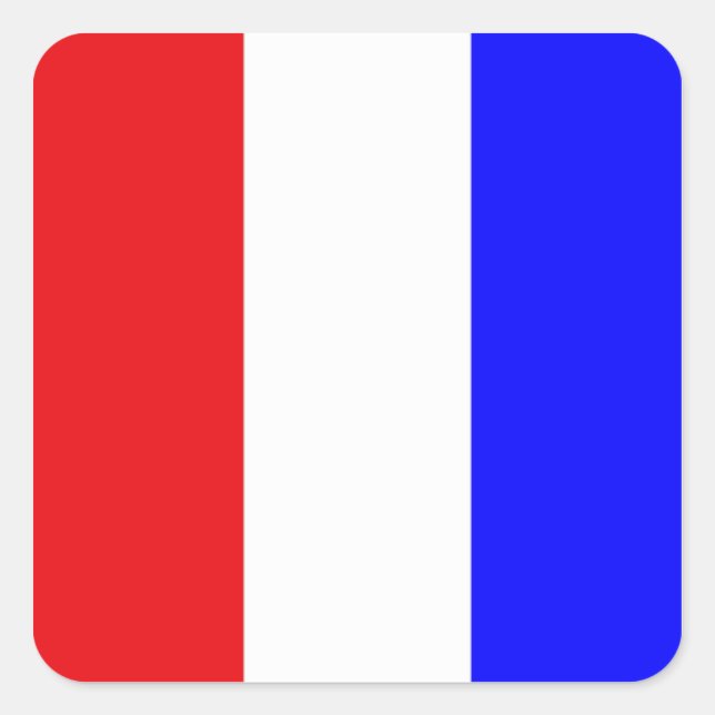 "T" (Tango) Code of Signals Flag Square Sticker (Front)